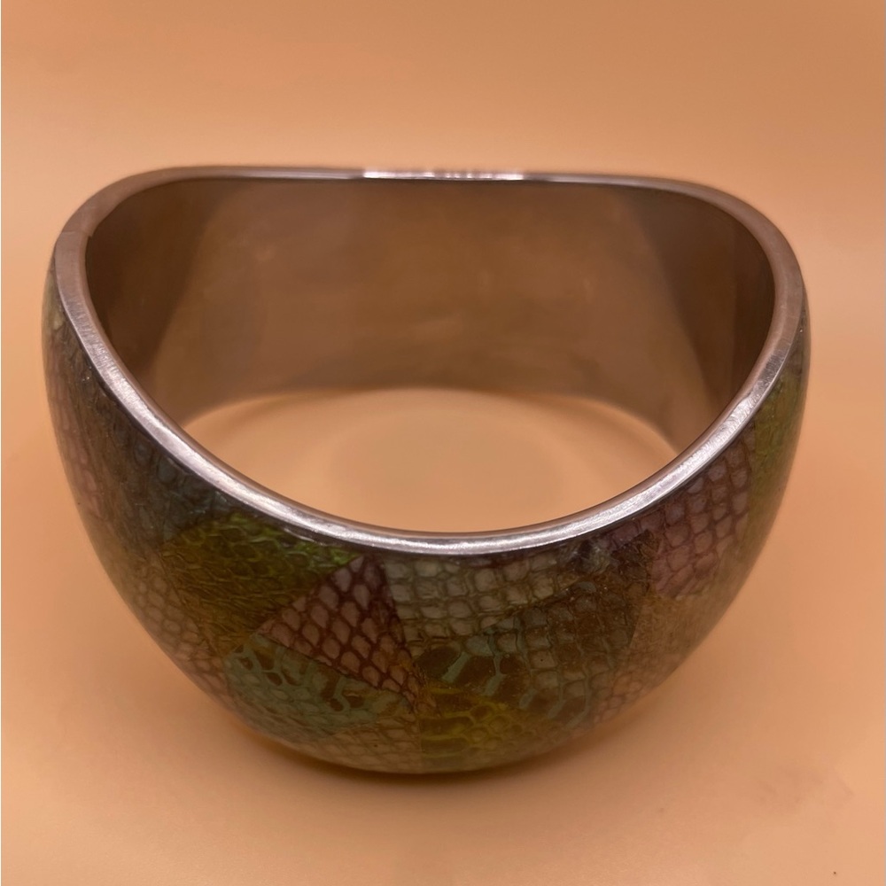 Snakeskin Pattern Bangle Bracelet